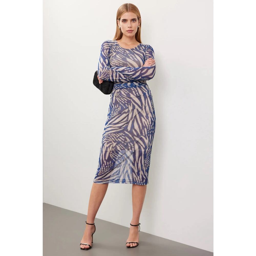 Fifteen Twenty Side Shirred Midi Dress